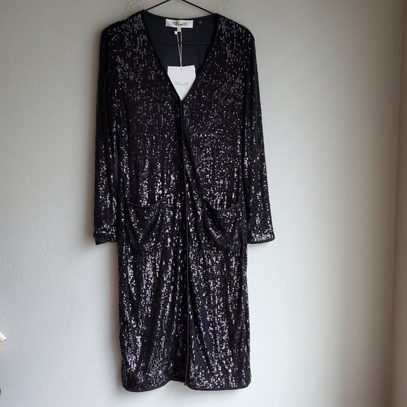 DVF Melina Sequined Dress size S NWT - Picture 5 of 10